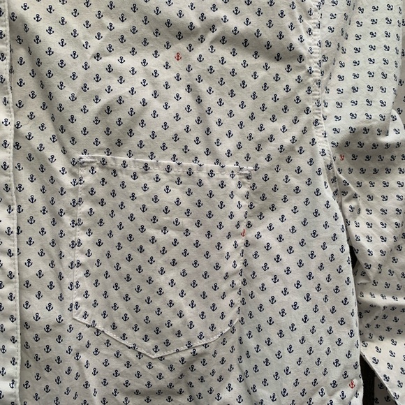 NWOT Madewell anchor print button down shirt size S - Picture 3 of 6